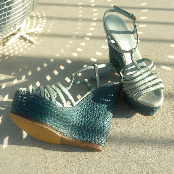 Gucci Platform Espadrille Sandals - Picture 6 of 7